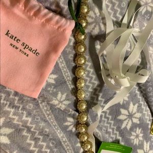 Kate Spade pearl sparkle belt great for wedding or formal!